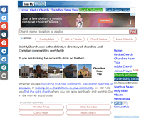 Tablet Screenshot of joinmychurch.com